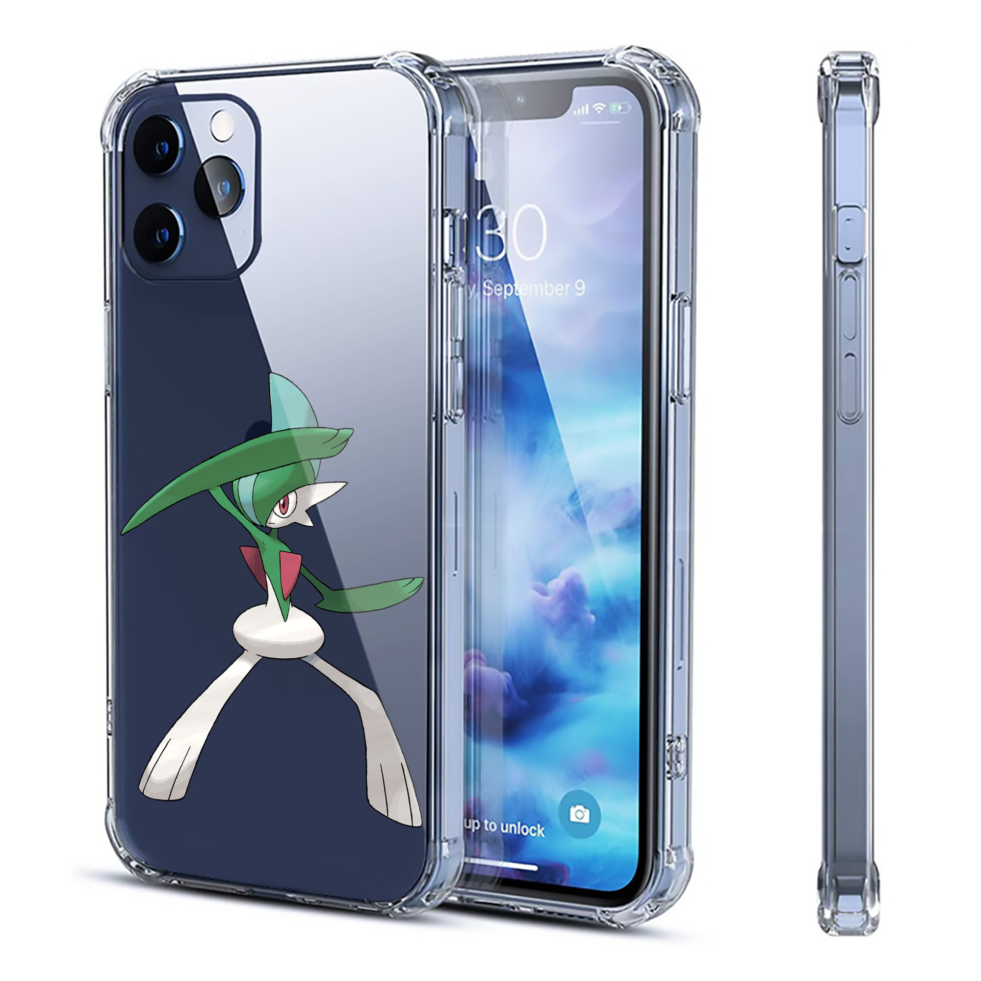 （画像用） ポケットモンスター Pokémon 【iPhone 12シリーズ対応】透明スマホケース（クリアソフトケース）